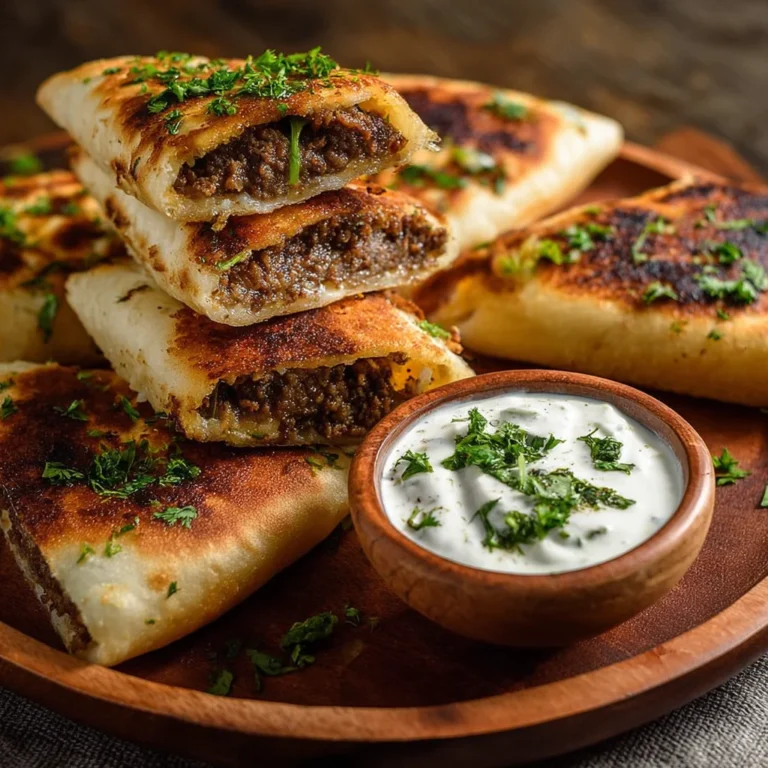 Aromatische Arayes mit Joghurt Dip