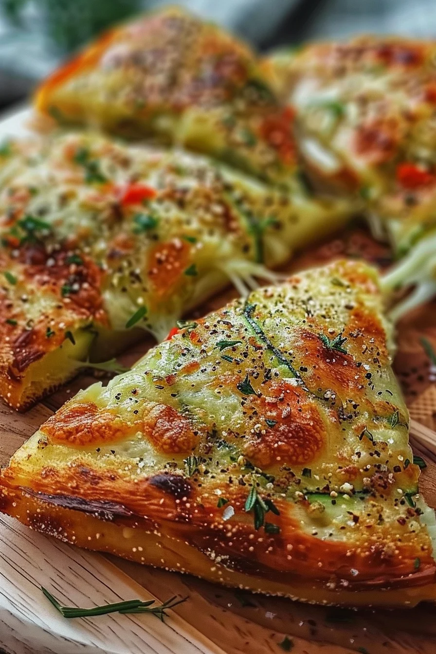 Knusprige Zucchini Frischkaese Taschen