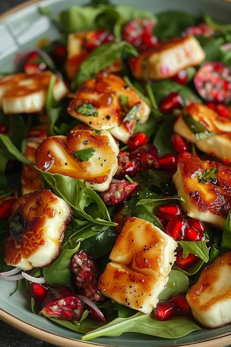 Halloumi Granatapfel Salat Frisch