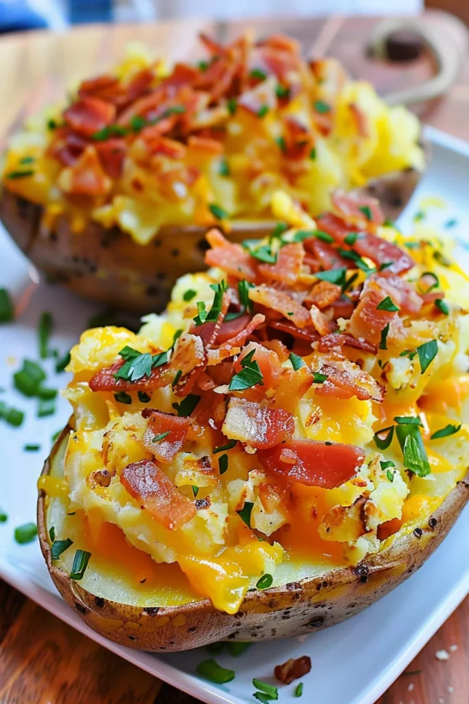 Twice Baked Breakfast Potatoes