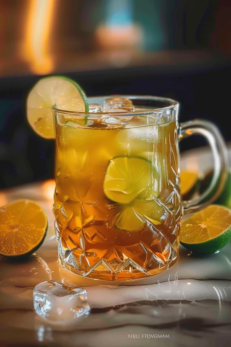 Grune Eistee Bowle Alkoholfrei