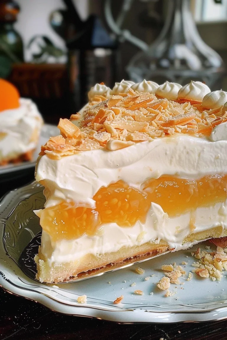 Pfirsich Spiegelei Torte