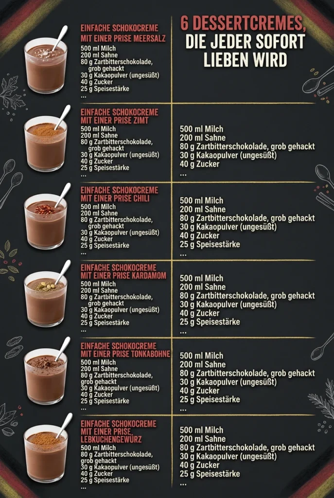 6 Dessertcremes die jeder sofort lieben wird