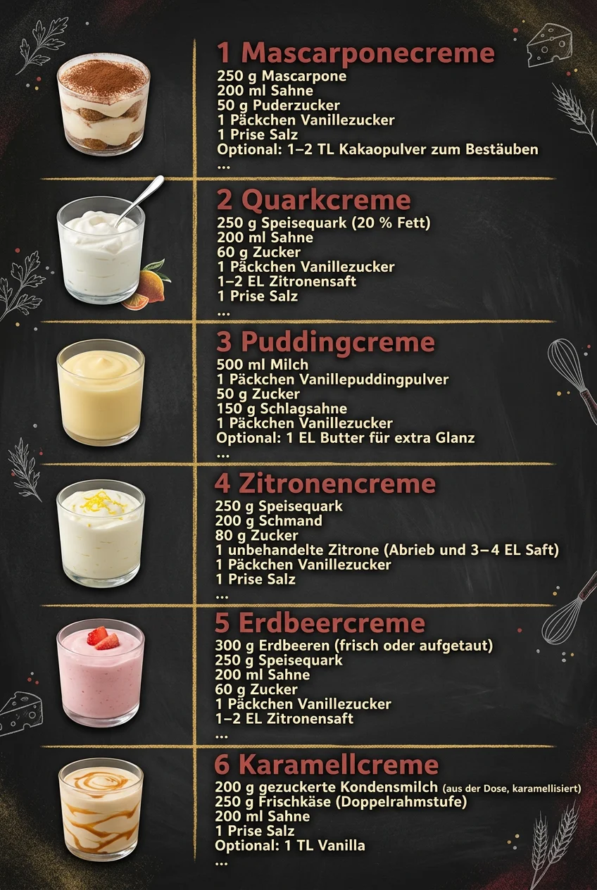 6 Dessertcremes die jeder sofort lieben wird