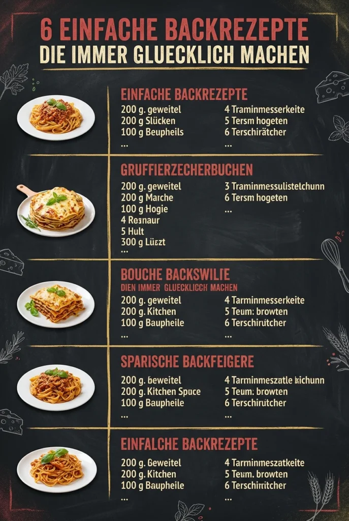 6 einfache Backrezepte die immer gluecklich machen