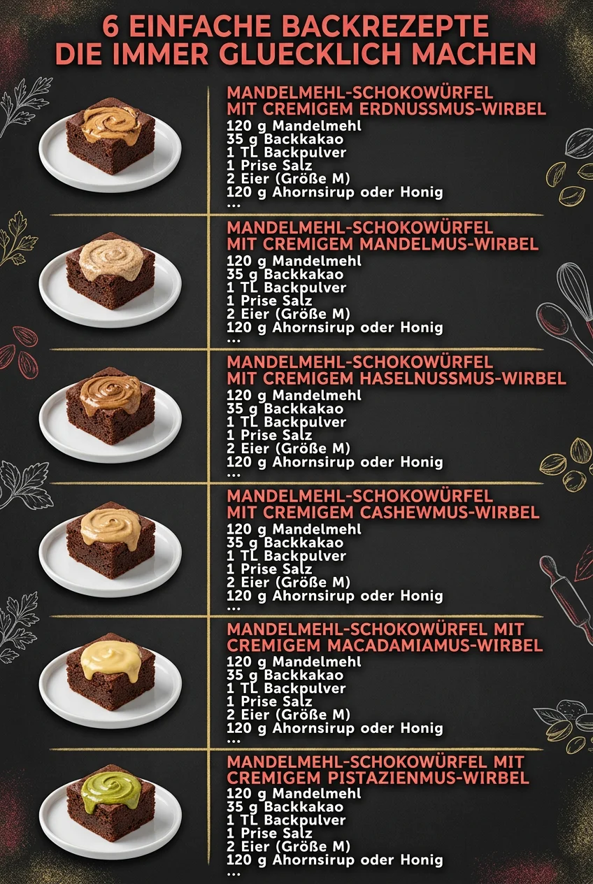 6 einfache Backrezepte die immer gluecklich machen