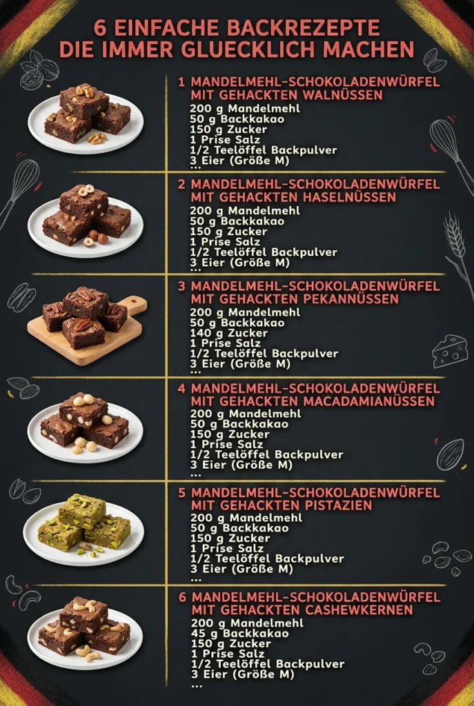 6 einfache Backrezepte die immer gluecklich machen