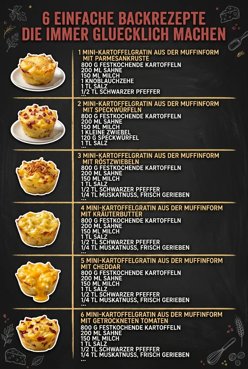 6 einfache Backrezepte die immer gluecklich machen