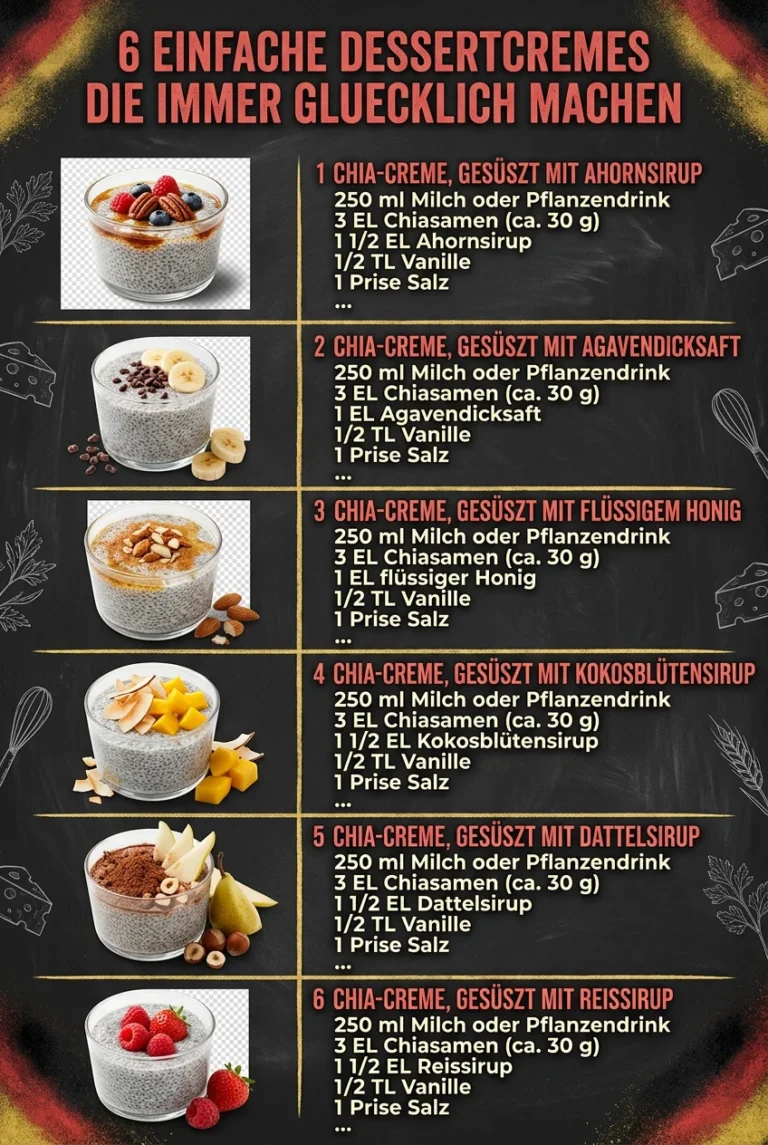 6 einfache Dessertcremes die immer gluecklich machen