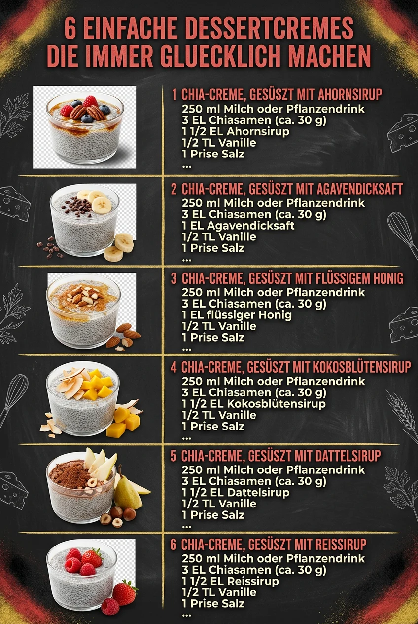 6 einfache Dessertcremes die immer gluecklich machen