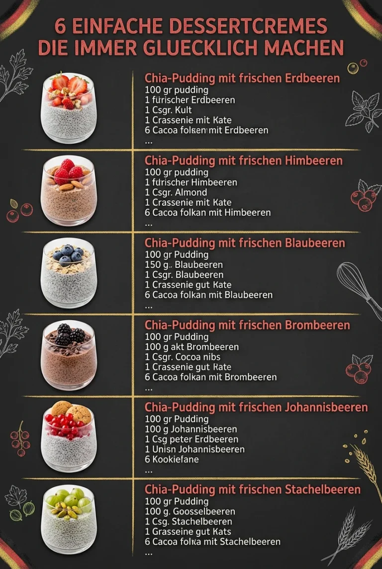 6 einfache Dessertcremes die immer gluecklich machen