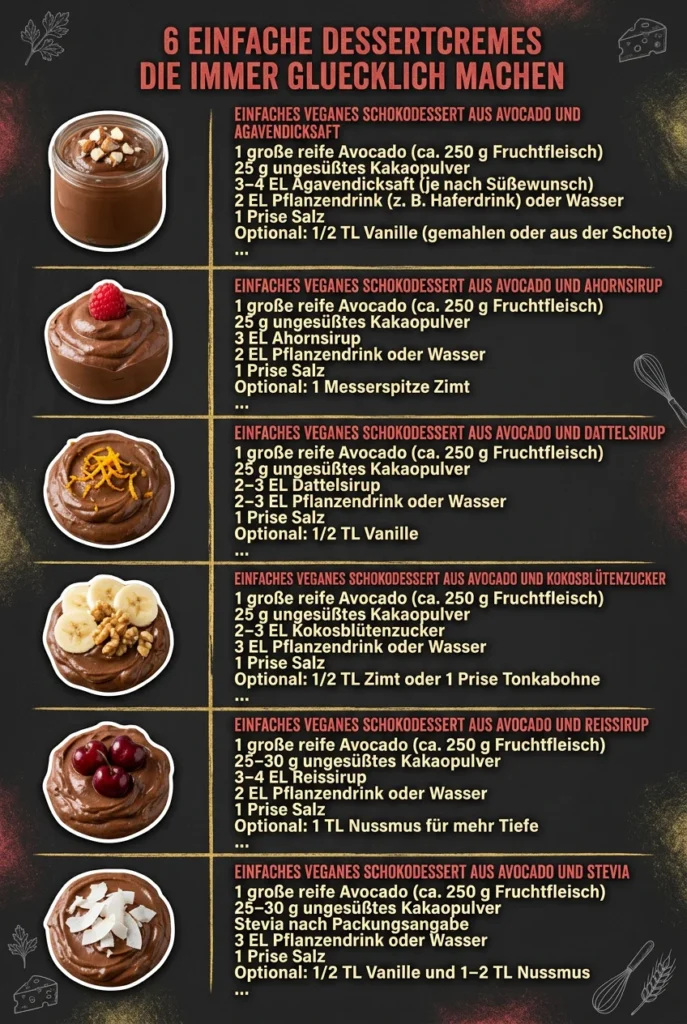 6 einfache Dessertcremes die immer gluecklich machen