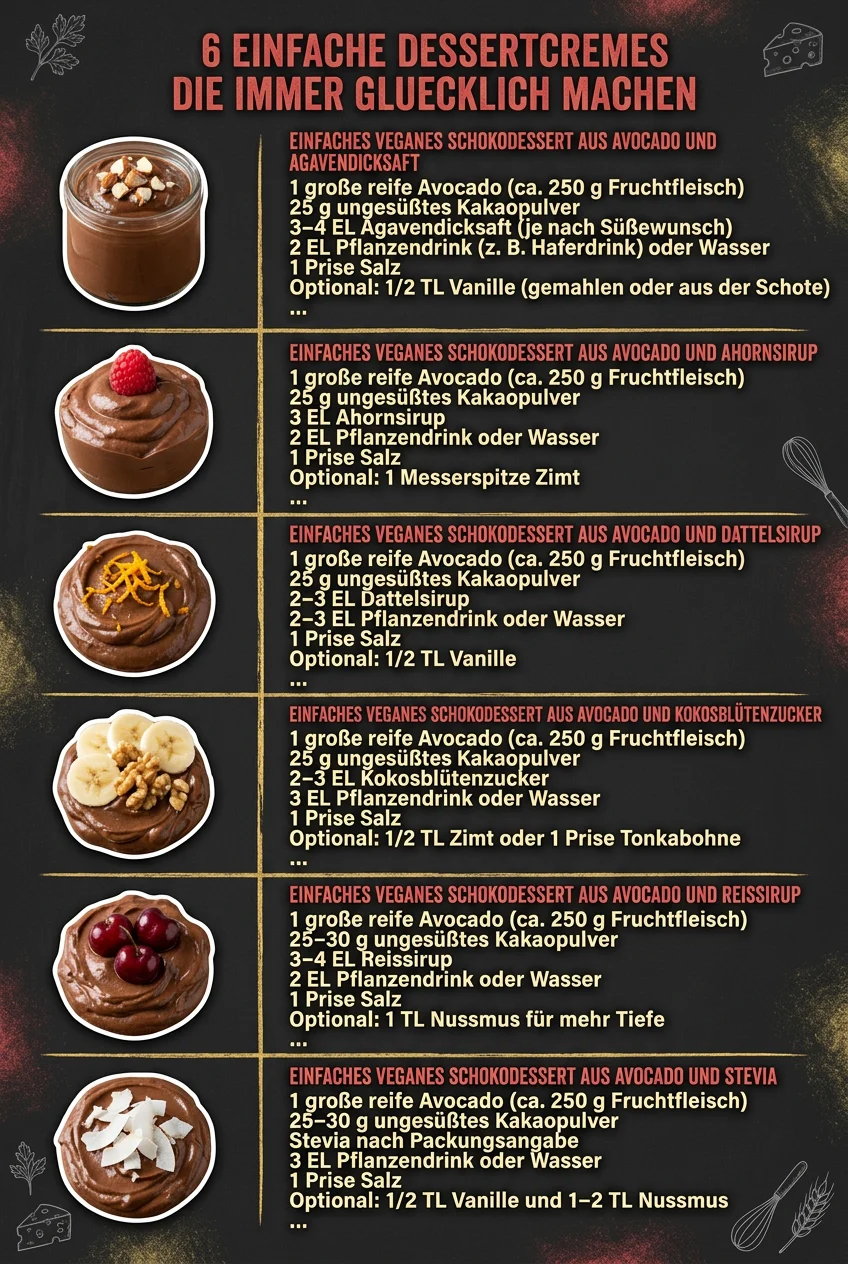 6 einfache Dessertcremes die immer gluecklich machen