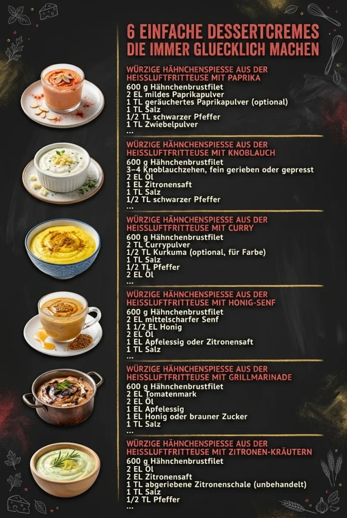6 einfache Dessertcremes die immer gluecklich machen
