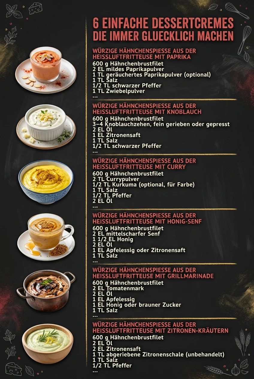 6 einfache Dessertcremes die immer gluecklich machen