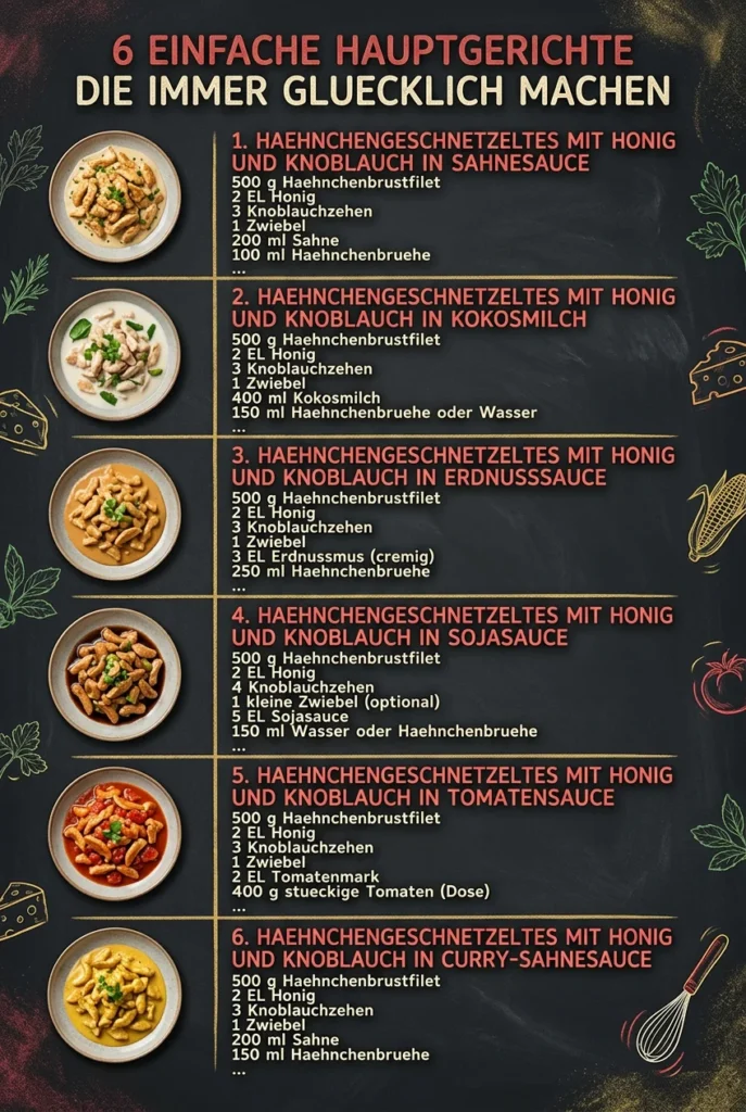 6 einfache Hauptgerichte die immer gluecklich machen