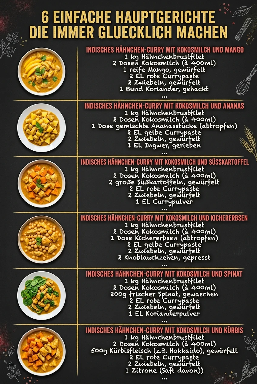6 einfache Hauptgerichte die immer gluecklich machen