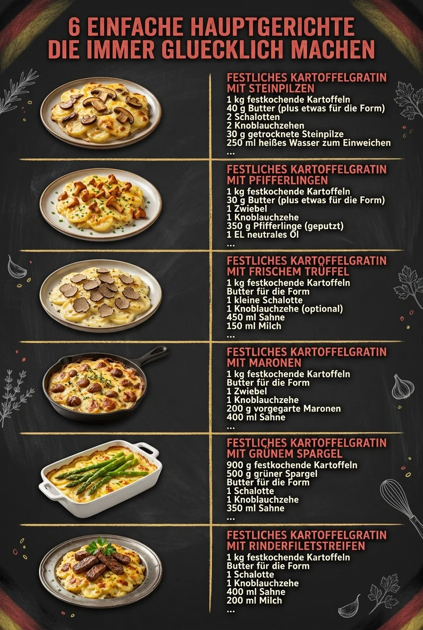 6 einfache Hauptgerichte die immer gluecklich machen