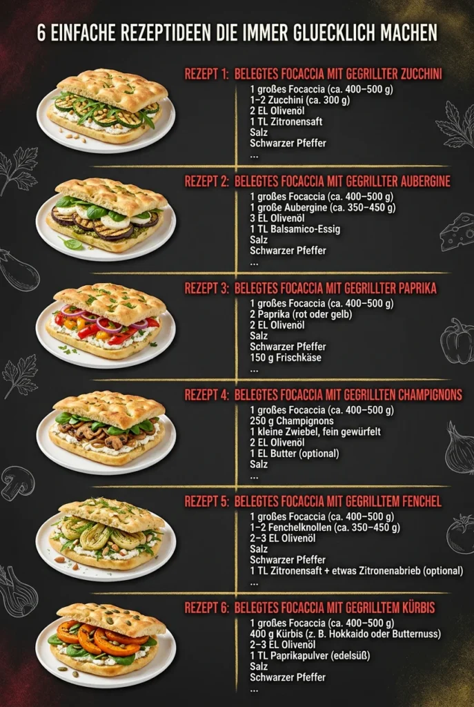 6 einfache Rezeptideen die immer gluecklich machen