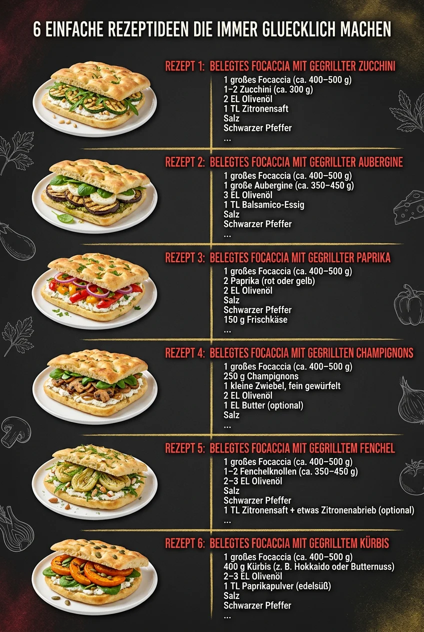 6 einfache Rezeptideen die immer gluecklich machen