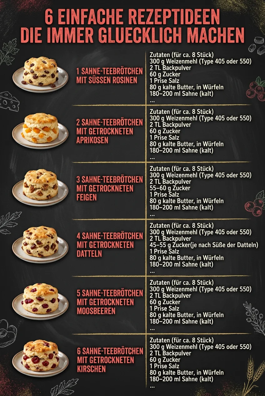 6 einfache Rezeptideen die immer gluecklich machen