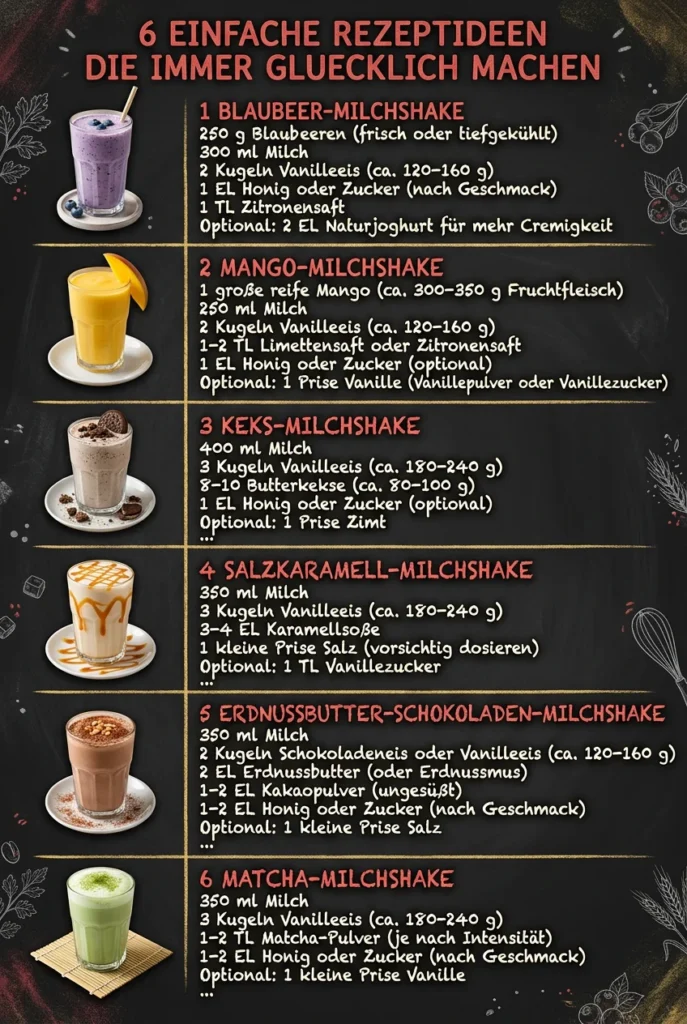 6 einfache Rezeptideen die immer gluecklich machen