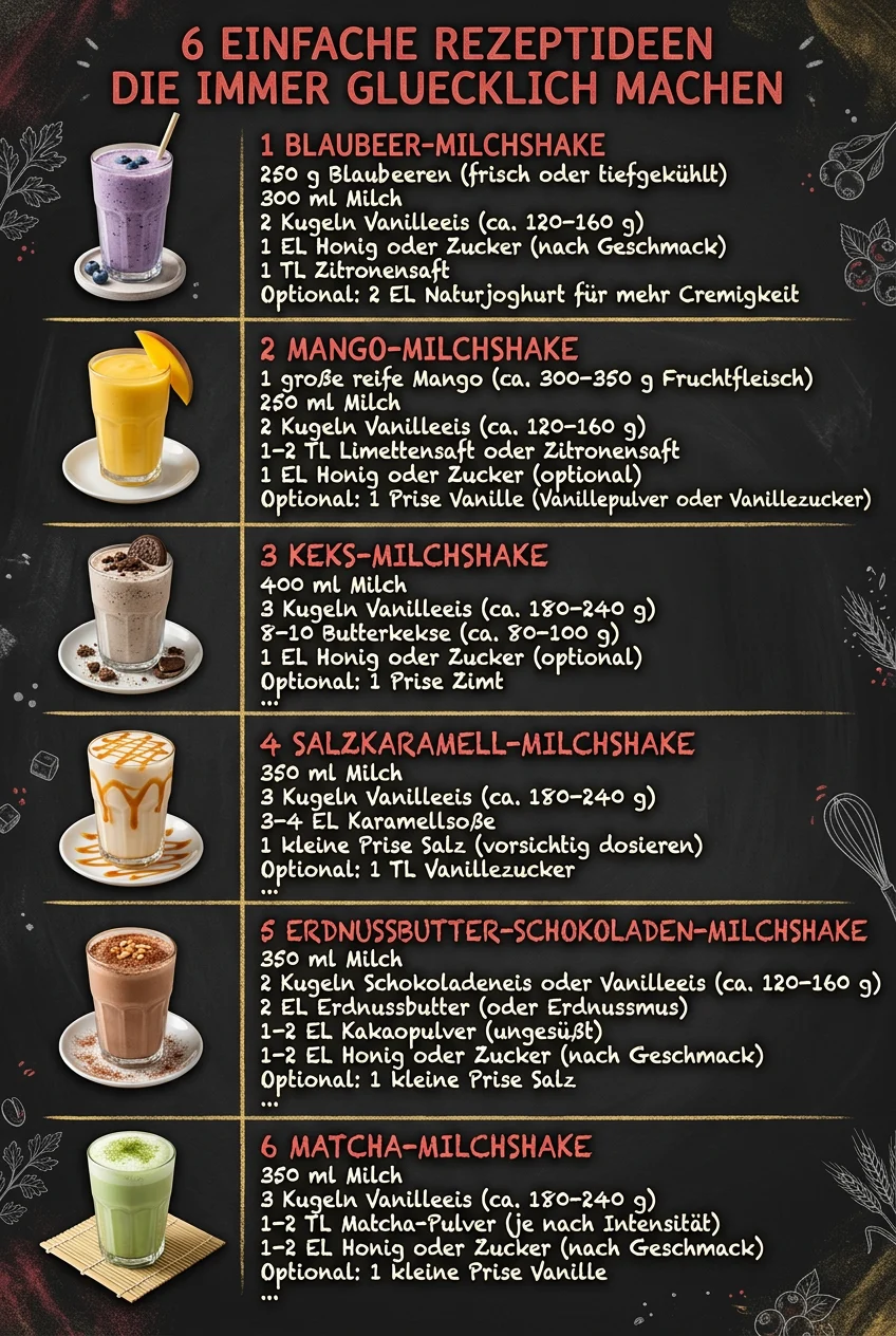 6 einfache Rezeptideen die immer gluecklich machen