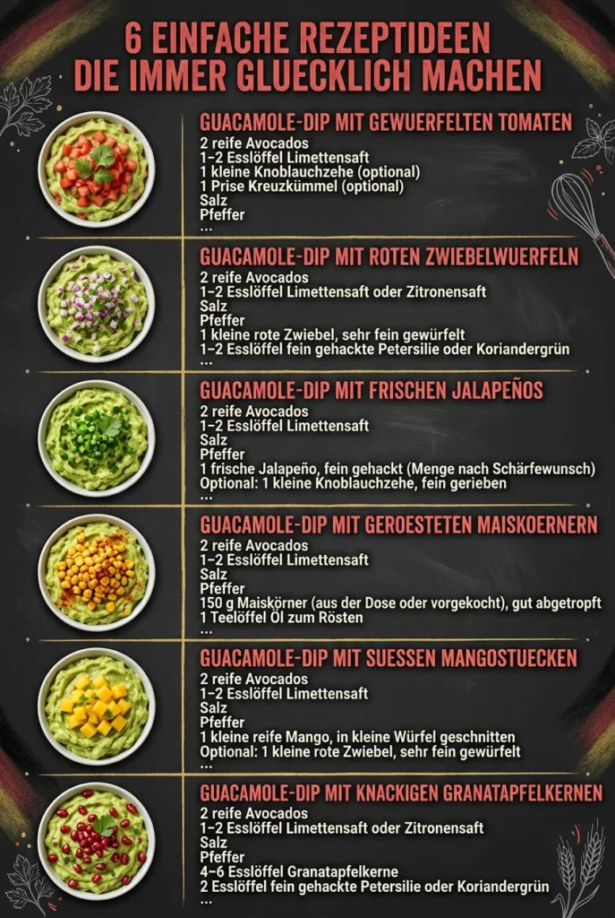 6 einfache Rezeptideen die immer gluecklich machen