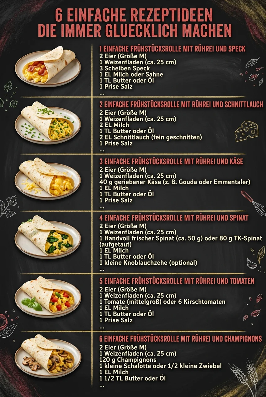 6 einfache Rezeptideen die immer gluecklich machen