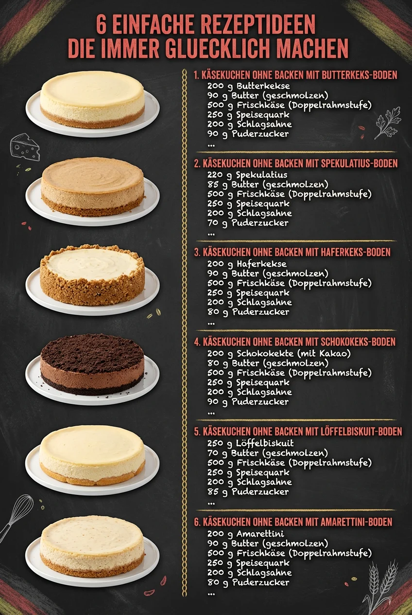 6 einfache Rezeptideen die immer gluecklich machen