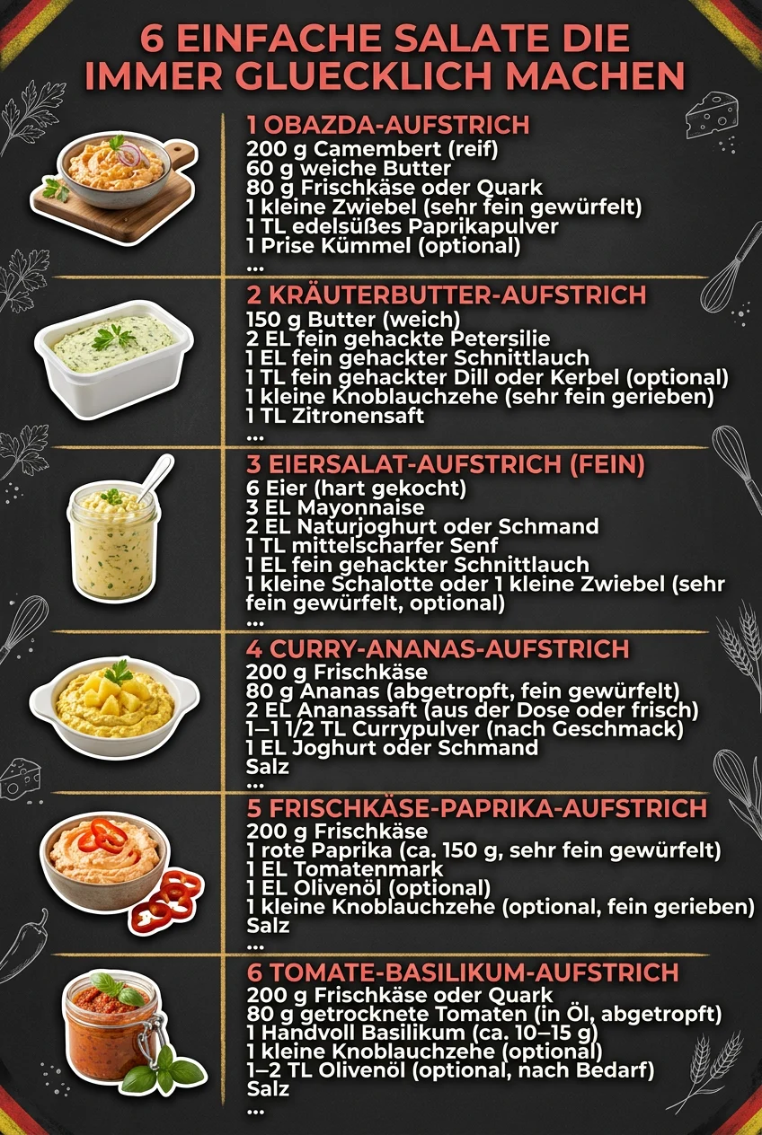 6 einfache Salate die immer gluecklich machen