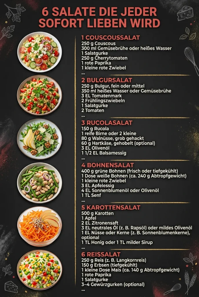 6 Salate die jeder sofort lieben wird