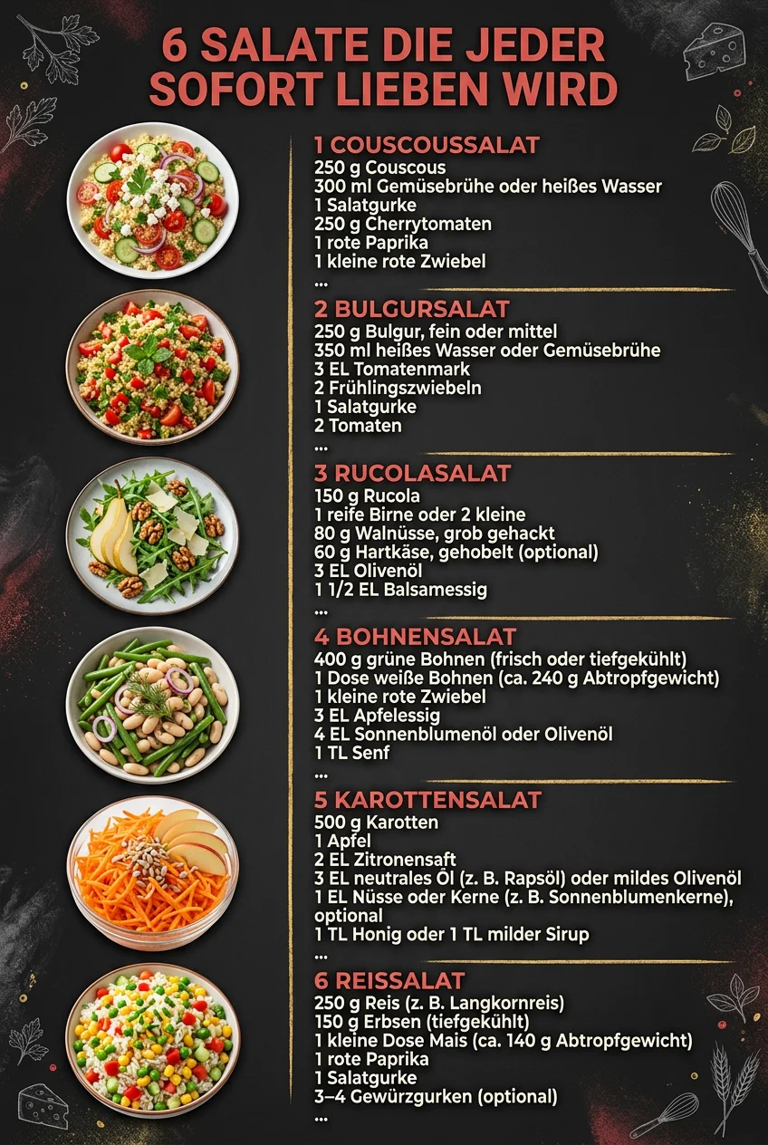 6 Salate die jeder sofort lieben wird