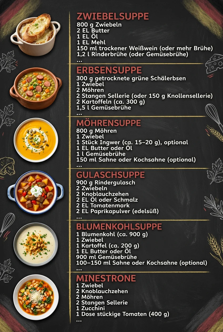 6 Suppen und Eintoepfe die jeder sofort lieben wird