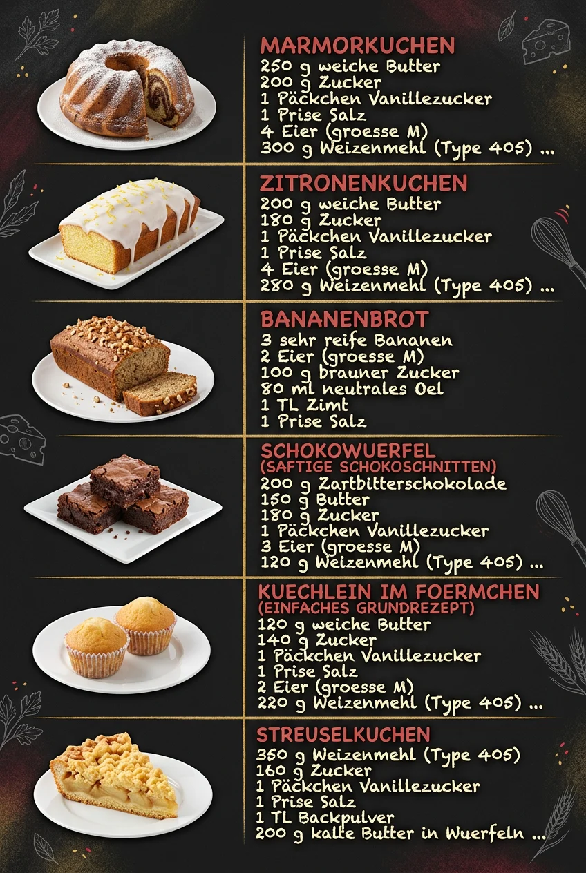 Dein neuer Favorit 6 Backrezepte ohne Aufwand