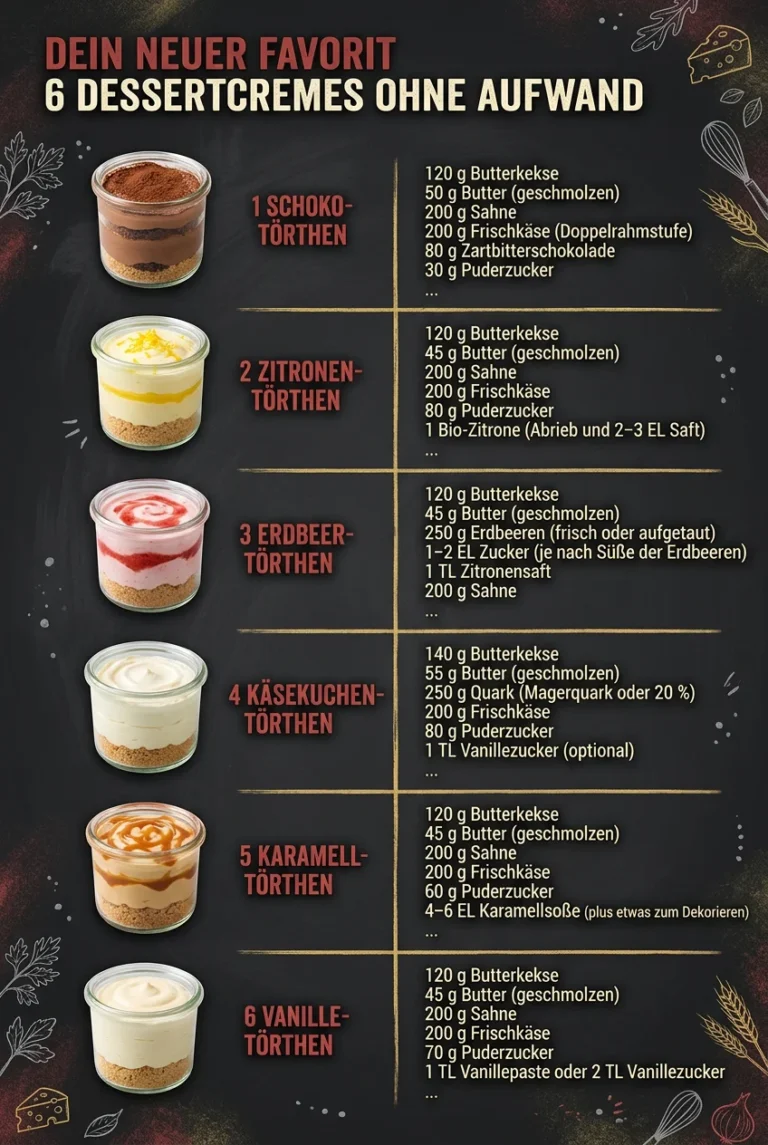 Dein neuer Favorit 6 Dessertcremes ohne Aufwand