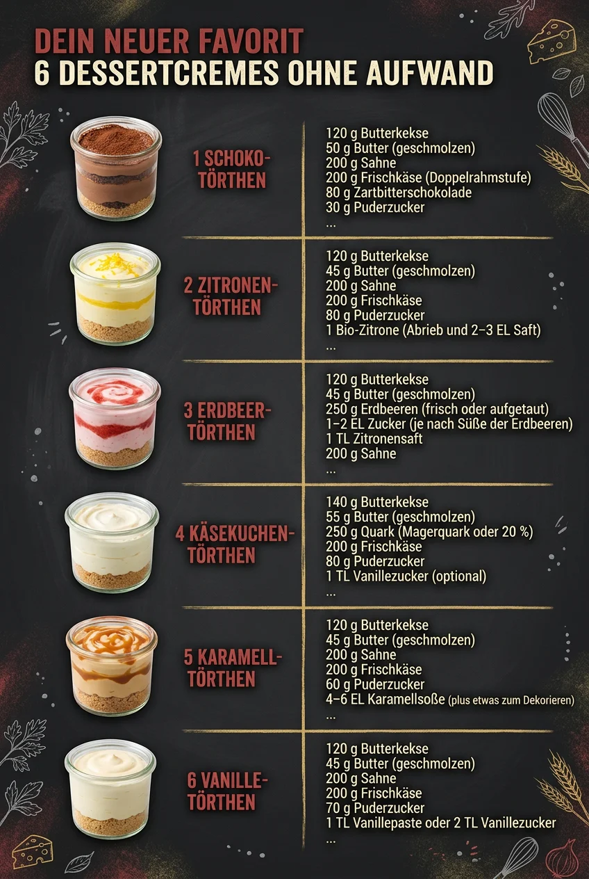 Dein neuer Favorit 6 Dessertcremes ohne Aufwand