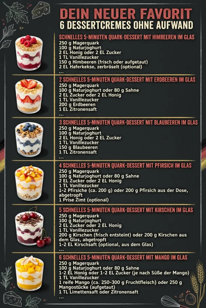 Dein neuer Favorit 6 Dessertcremes ohne Aufwand