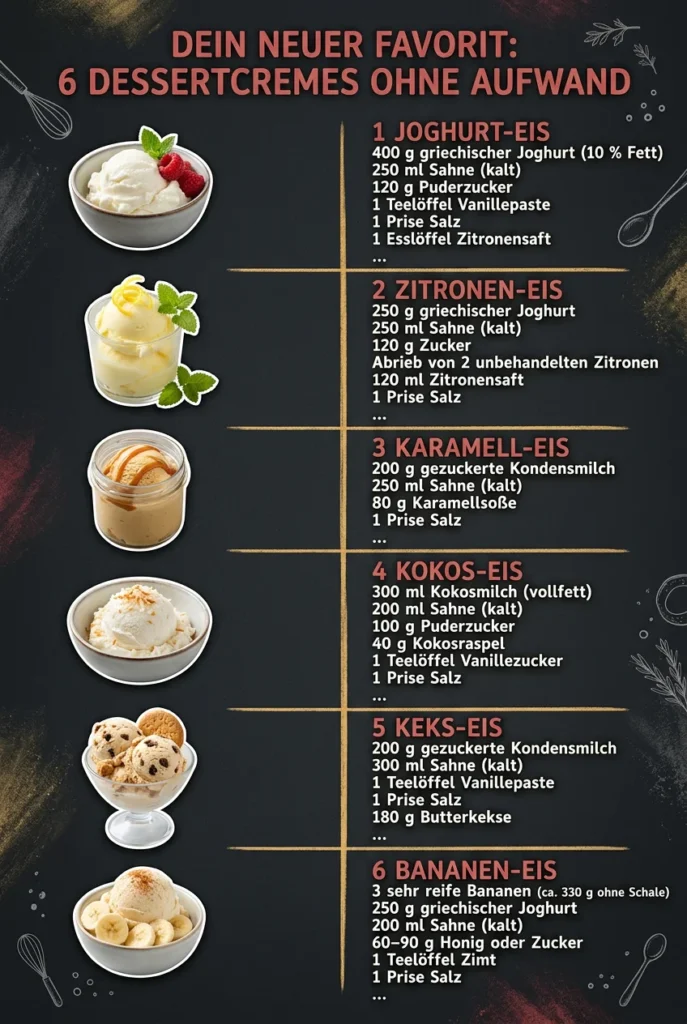 Dein neuer Favorit 6 Dessertcremes ohne Aufwand