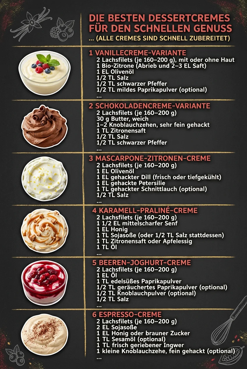 Die besten Dessertcremes fuer den schnellen Genuss