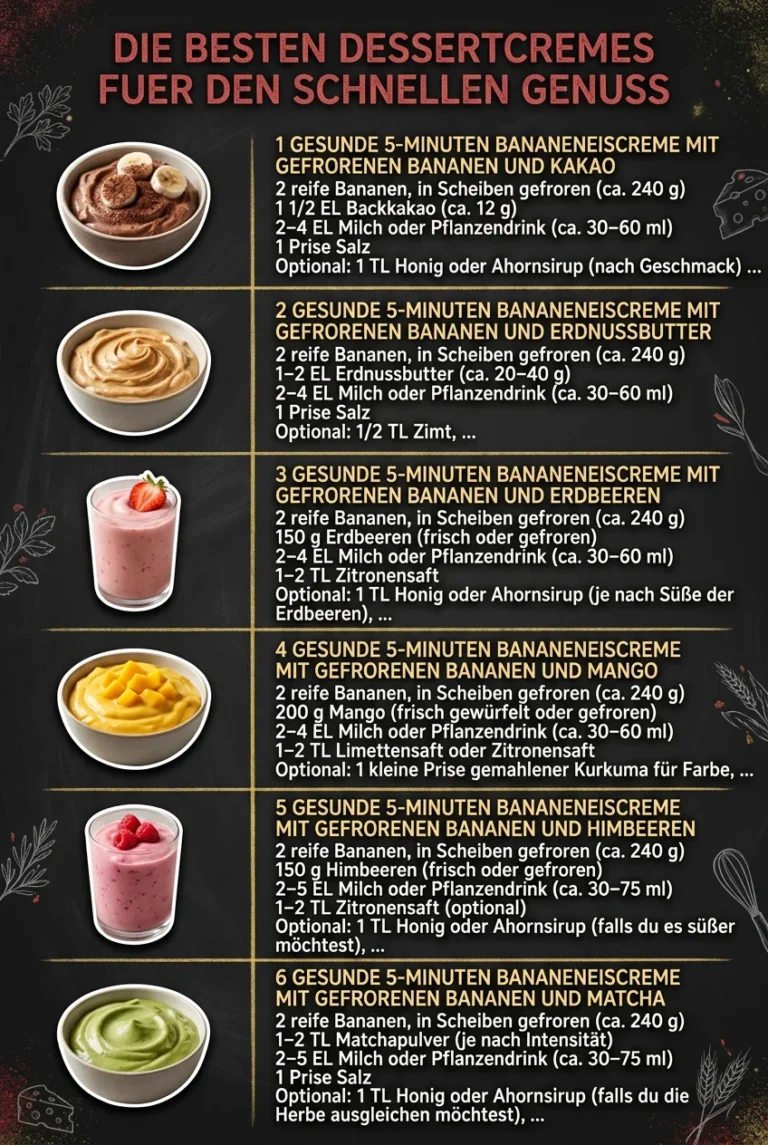 Die besten Dessertcremes fuer den schnellen Genuss