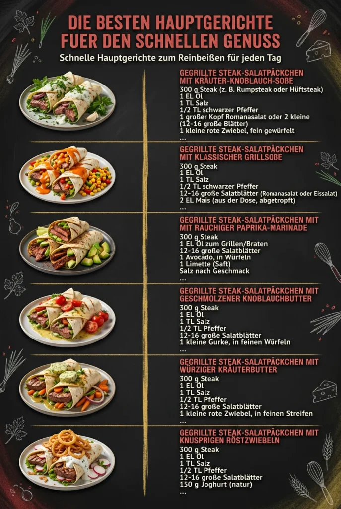 Die besten Hauptgerichte fuer den schnellen Genuss