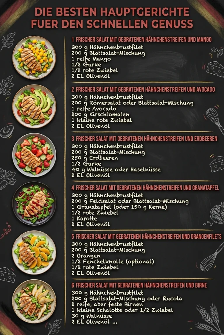 Die besten Hauptgerichte fuer den schnellen Genuss