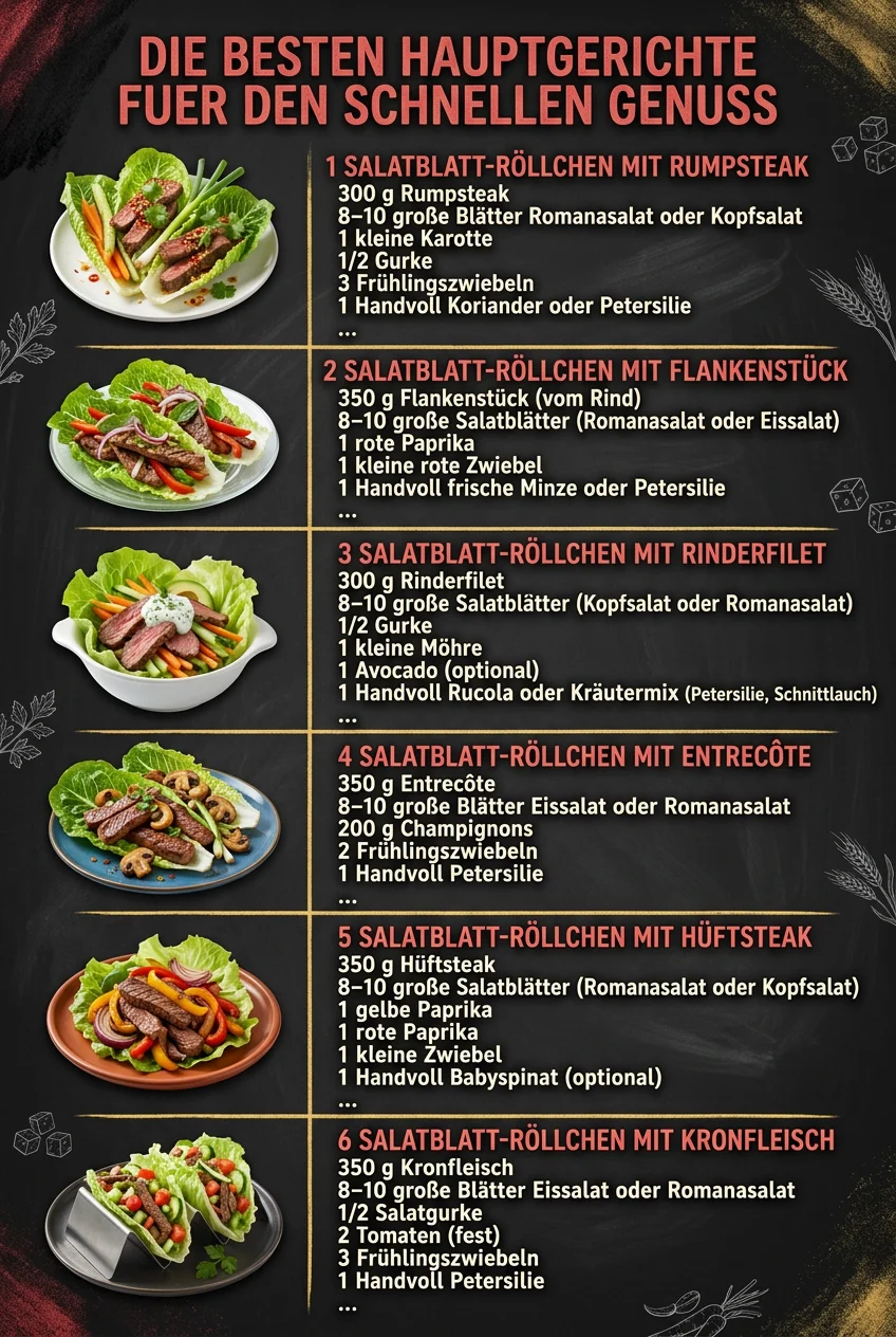 Die besten Hauptgerichte fuer den schnellen Genuss