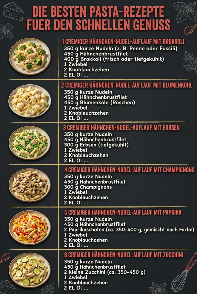 Die besten Pasta-Rezepte fuer den schnellen Genuss