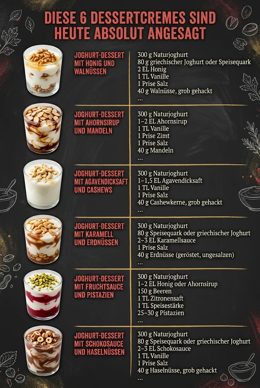 Diese 6 Dessertcremes sind heute absolut angesagt