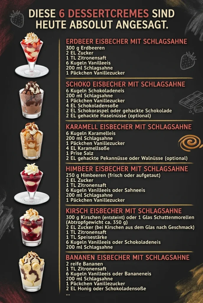 Diese 6 Dessertcremes sind heute absolut angesagt