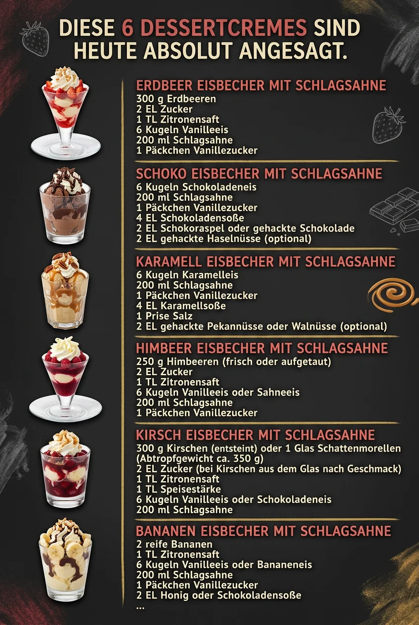 Diese 6 Dessertcremes sind heute absolut angesagt