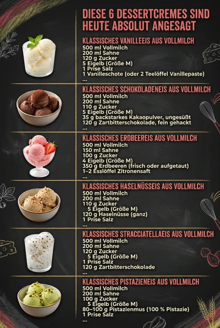 Diese 6 Dessertcremes sind heute absolut angesagt