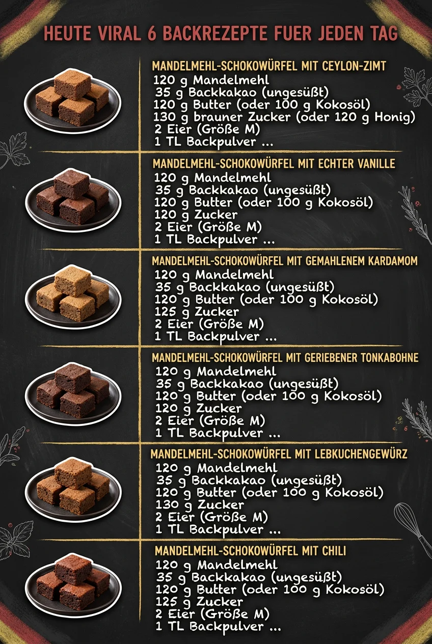 Heute viral 6 Backrezepte fuer jeden Tag